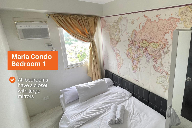 Bedroom 2, MARIA CONDO 19th Floor Cebu High-Rise Views Room Rental Mandaue, Mandaue City