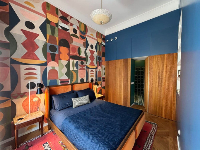 Room 4, Artsy Gem Colorful 1BR Home in Ant n Mart n, Madrid