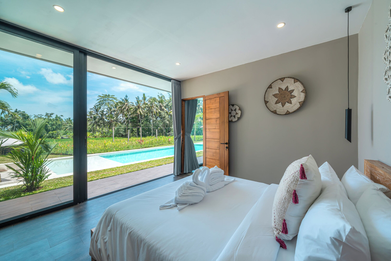 Bedroom 3, Xanadu - 5BR Ubud Designer Villa, Pool with Rice Fields Views, Gianyar