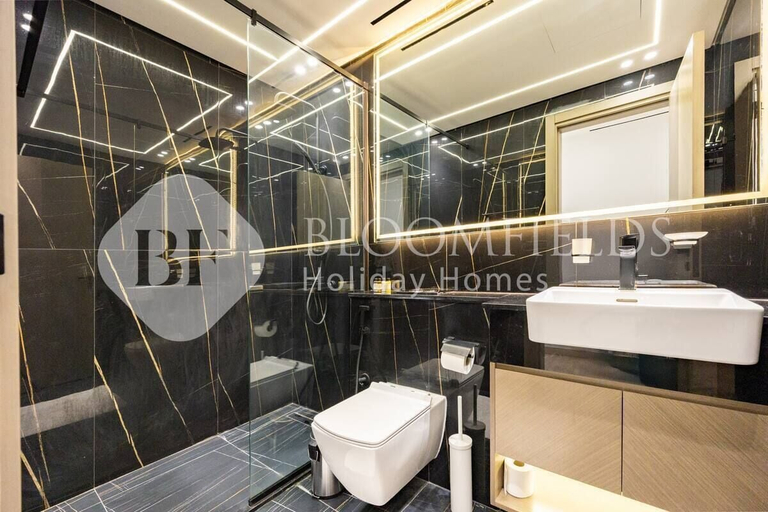 Bathroom, Bloomfields Cozy 1BR Binghatti Nova, Dubai