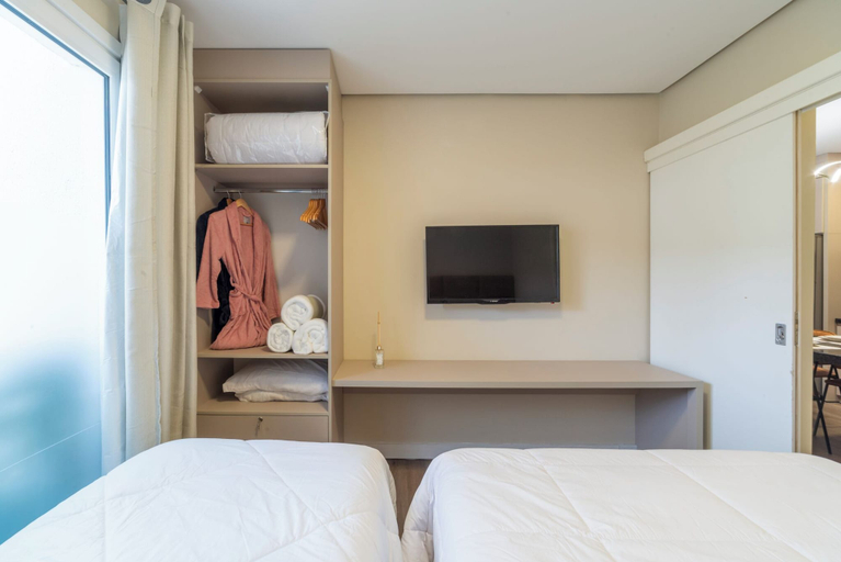 Bedroom 2, Apê novo a 1 min da Rua Coberta, Gramado