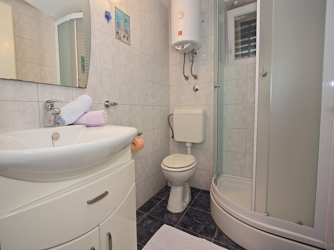 Bathroom, Apartment Zorica - One Bedroom Apartment with Terrace ST, Supetar