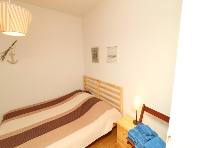 Bedroom, bedroom apartment with terrace, Orebić
