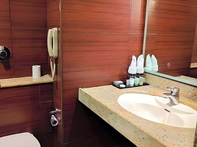 Bathroom, BluPetal Hotel, Bangalore