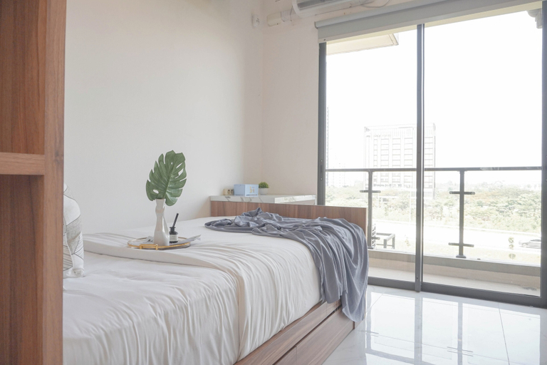 Bedroom, Comfortable And Good Place Studio At Sky House Bsd Apartment, Tangerang Selatan