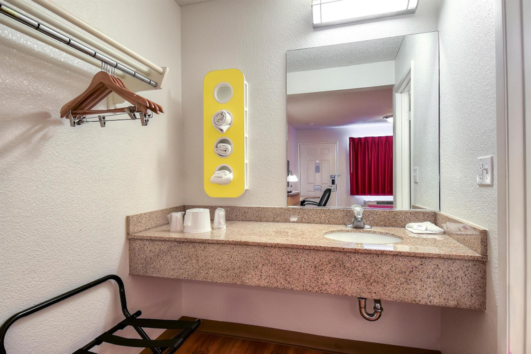 Bathroom 5, Motel 6 Carlsbad East, San Diego