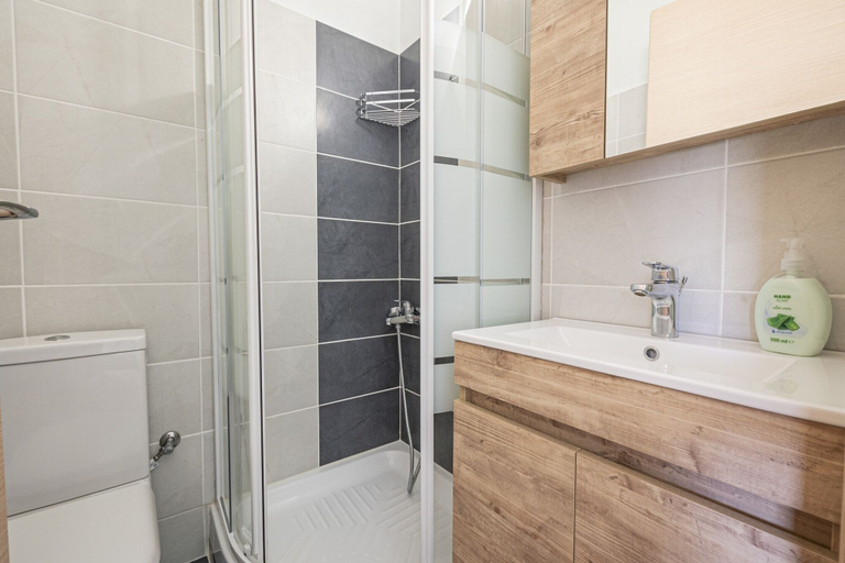 Bathroom, Topos Maisonette Left by Rentalspro, Central Macedonia