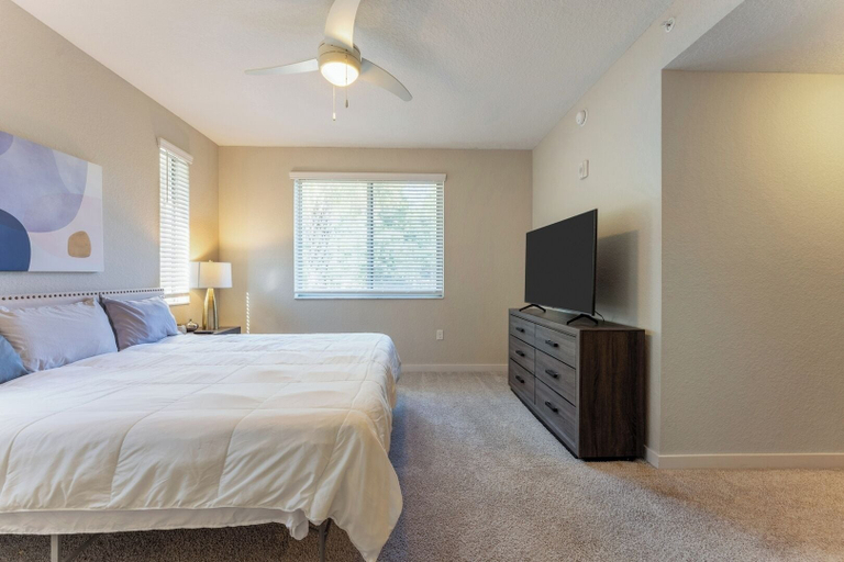 Bedroom 2, Daytona 3BR Getaway Pool, Gym, Pet Friendly, Volusia