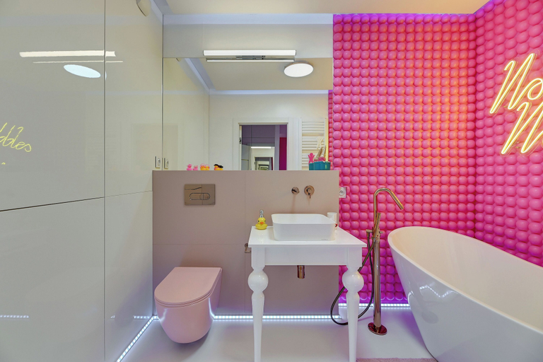 Bathroom 2, Żurawie Pink Port by Grand Apartments, Gdańsk City