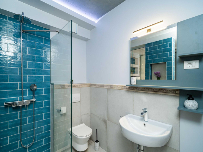 Bathroom 2, Apartments Villa Arcadia - Studio Apartment with Terrace and Sea View, Pojezerje