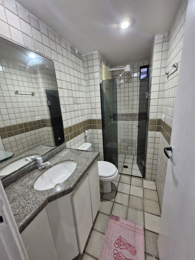 Bathroom, Apartamento Beira Mar Praia de Pajuçara, Maceió (capital)