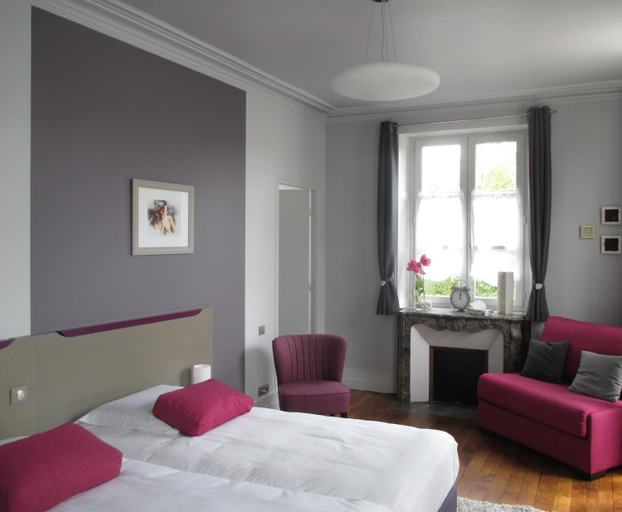 Bedroom 3, Hôtel Le Saint Martin, Sarthe