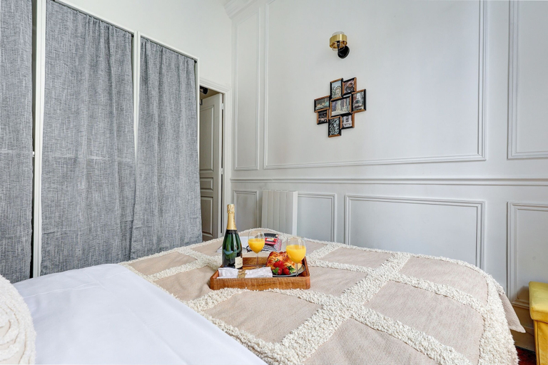 Bedroom 4, Chic 1BR Flat - Le Marais Charm, Paris