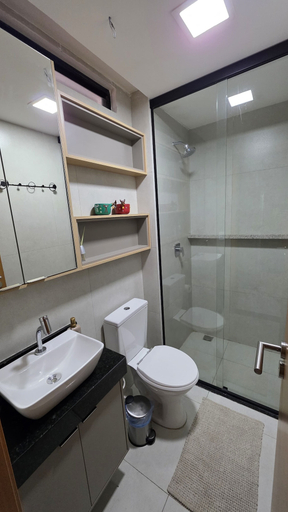 Bathroom, Flat vip 01A Bela Vista by La Playa, Ipojuca