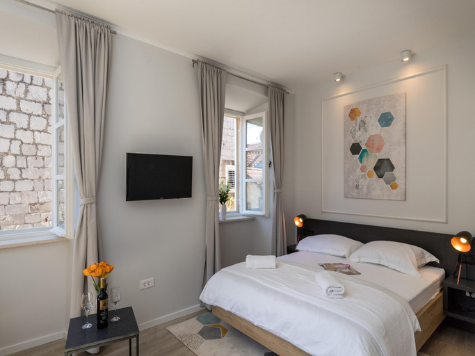 Bedroom 2, Apartments Urbis - Studio Apartment with City View Zasebni, Dubrovnik
