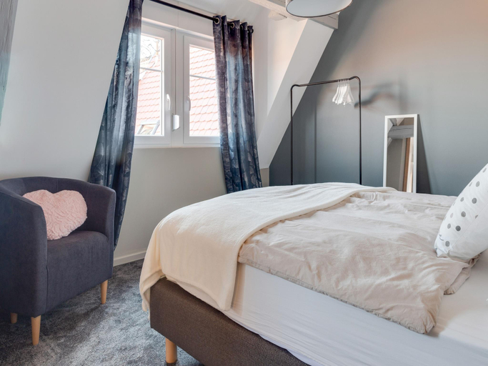 Bedroom 2, Apartment in Alsace near Haut-Koenigsbourg, Bas-Rhin