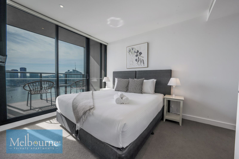 Bedroom 2, Melbourne Private Apartments - Stadium and Harbour Views, Melbourne