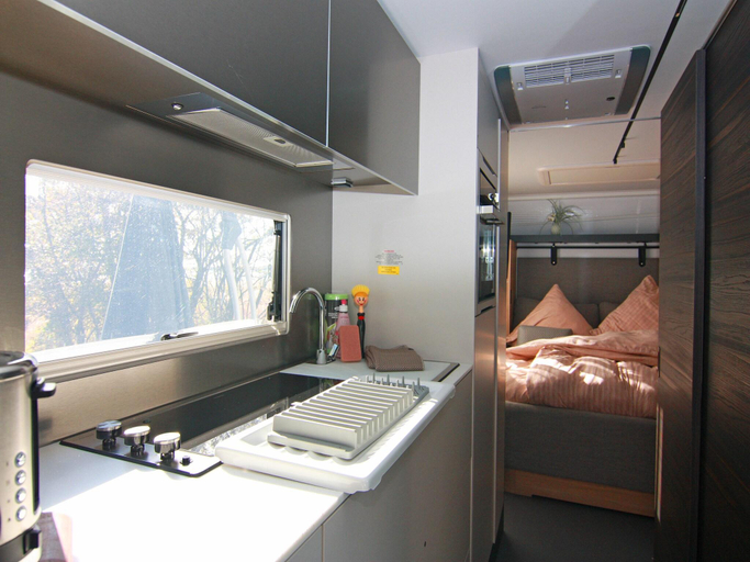Bedroom 2, Dreamer Luxus-Caravan am Achterwasser, Lutow, Vorpommern-Greifswald