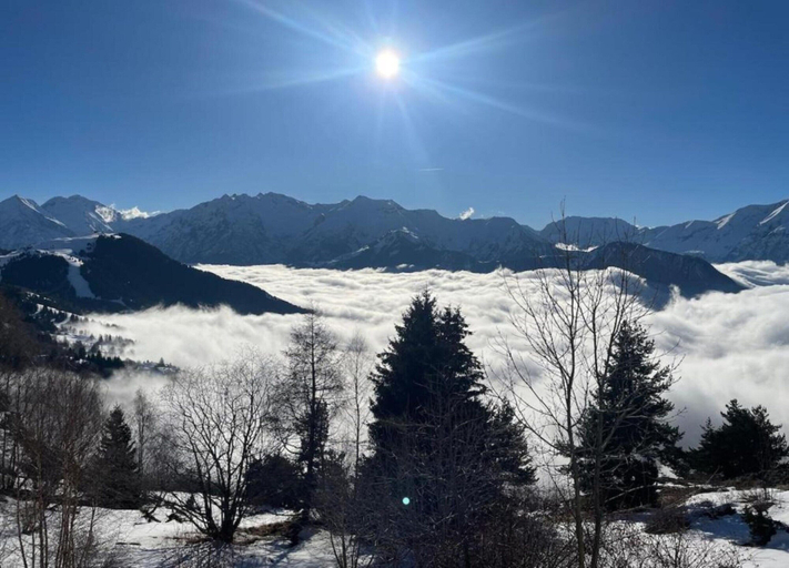 View from property 2, Apartment in France With Mountain Views, Isère