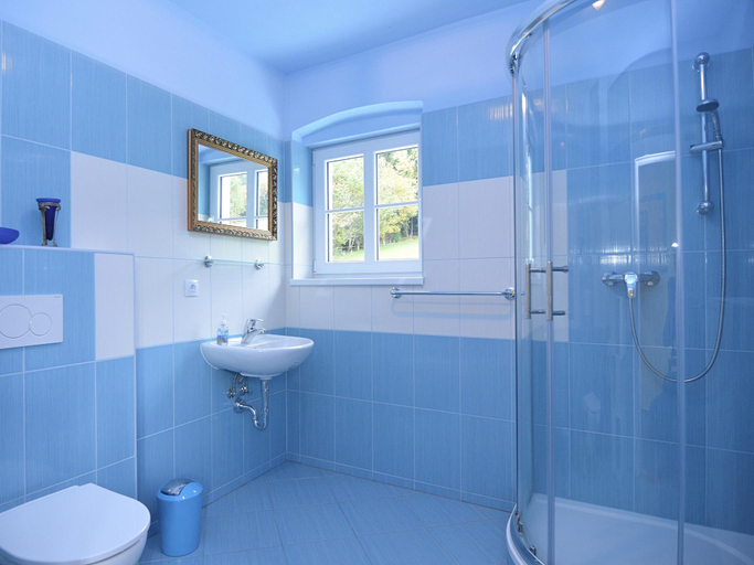 Bathroom 4, Villa in Bayern nahe Skiloipen Sauna, Cham