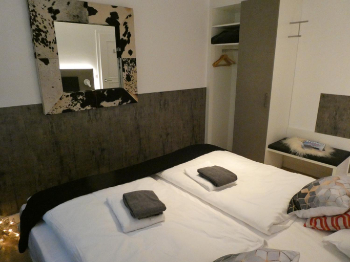 Bedroom 2, Central & Elegant Apartments,partially with Fireplace, by Zermatt Rental, Visp