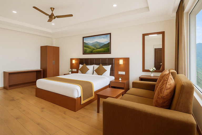 Bedroom 3, Summit Ttakshang Residency Hotel & Spa 2 Mins Walk to MG Marg, East Sikkim