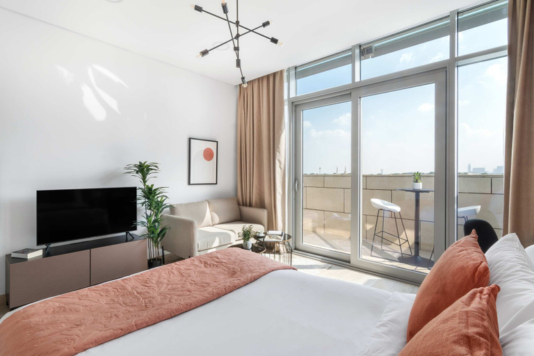 Bedroom 3, Silkhaus Cozy Studio In Difc Burj Khalifa View, Dubai
