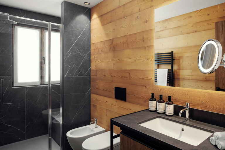 Bathroom 5, Le Géant, Courmayeur, Apartments By Marriott Bonvoy, Aosta