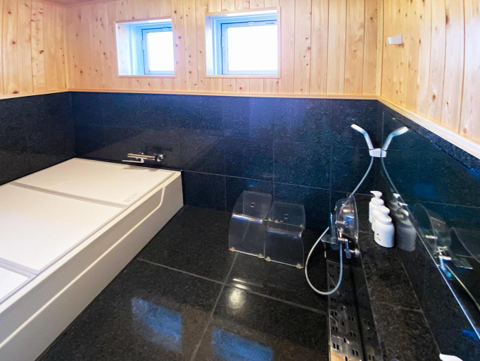 Bathroom 1, Stella八ヶ岳原村-星空,サウナ,BBQ,大型スクリーンを楽しめる八ヶ岳の貸切宿, Hara