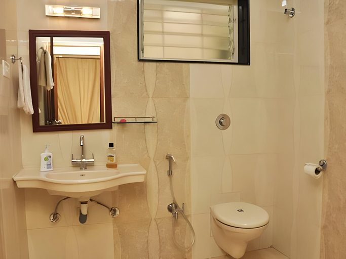 Bathroom, D Habitat Serviced Apartments, Bangalore