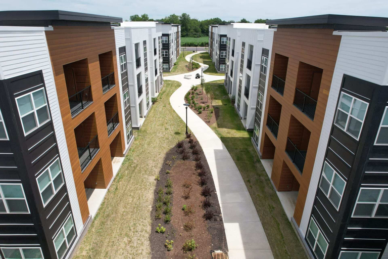 Exterior & Views 2, The Landing Apartments Indianapolis, Hendricks