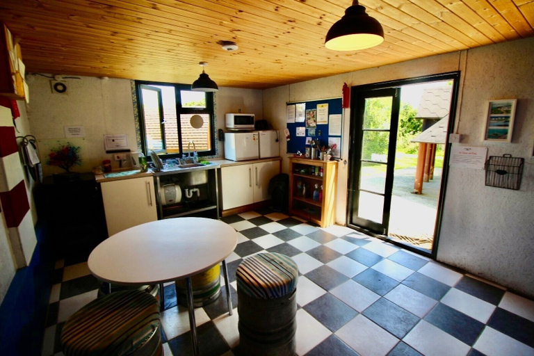 Private kitchen, Cozy Hot Tent With Log Burner & Hot Tub Left Tent, Anglesey