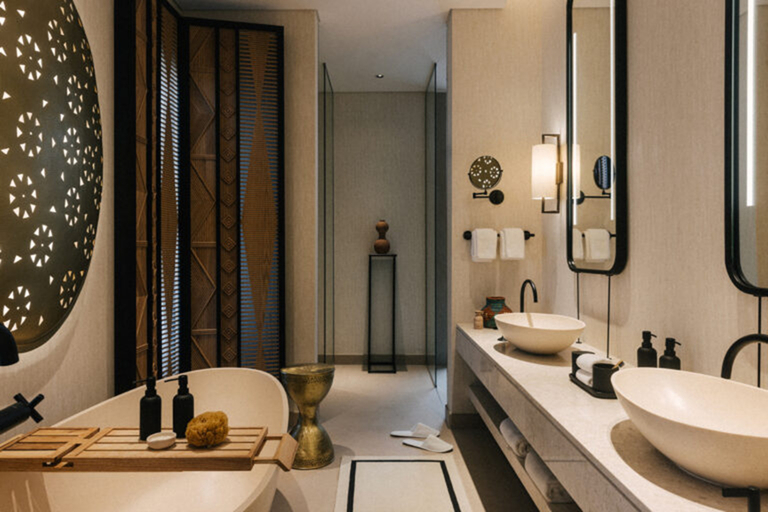 Bathroom, Our Habitas Ras Abrouq, Ash Shahaniya
