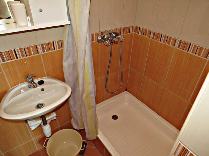 Bathroom, Apartments Pezo - Studio Apartment with Sea View, Baška Voda