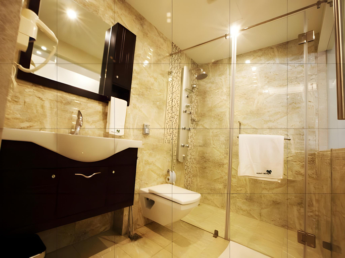 Bathroom, Apollo Greens Apartments, Bangalore
