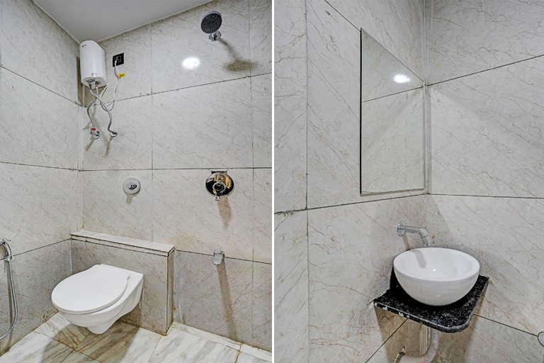 Bathroom, Hotel O Meet Palace, Ahmadabad