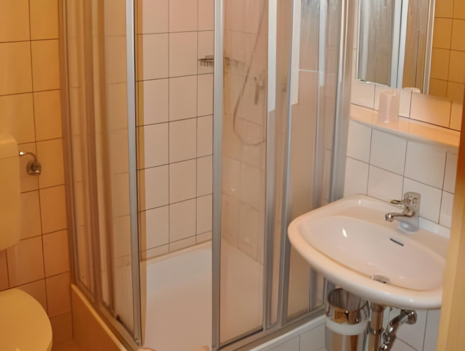 Bathroom, Hotel-Restaurant Elsterblick, Burgenlandkreis