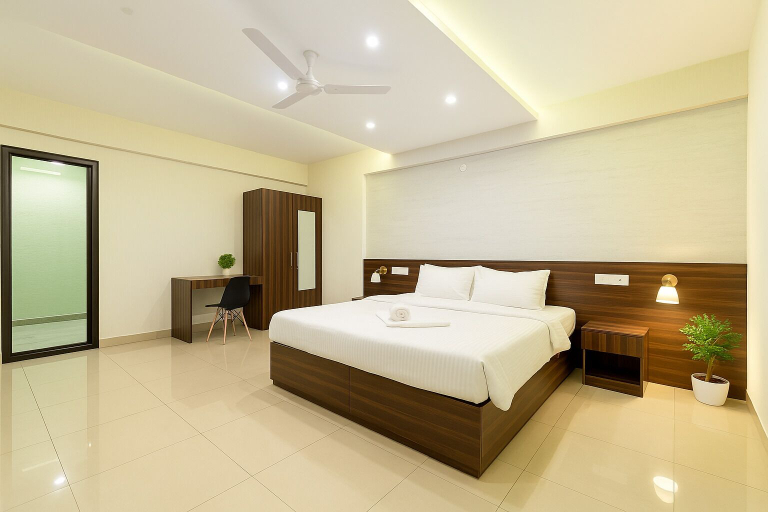 Bedroom 2, Harvey's Hotels - Brookfield, Bangalore