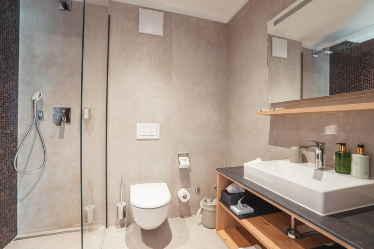 Bathroom 4, Hotel Porta Cervino - Parking & Dining, Visp
