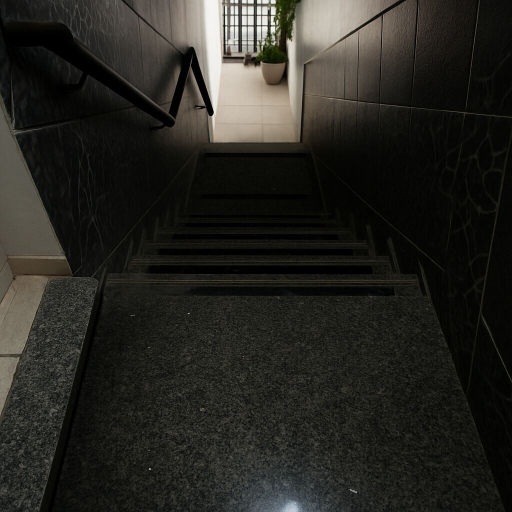 Handrails in stairways, Hotel Golden HL, Brasília
