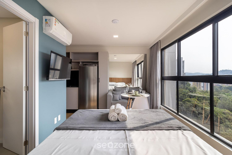 Bedroom 3, RUP - Studios Equipados em Predio com Piscina, Blumenau