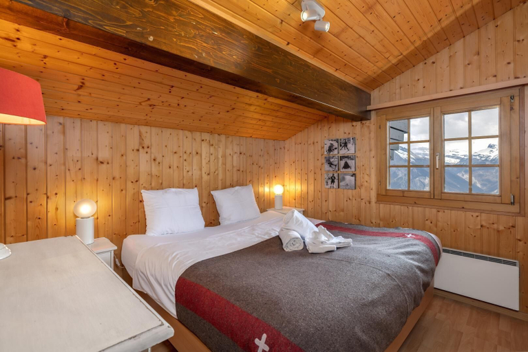 Bedroom 3, Chalet La Dame Blanche Perfect Family Retreat, Martigny