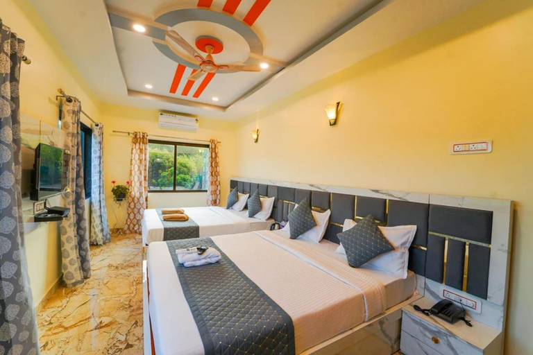Bedroom 2, Saanjh Riverside Resort, Satara
