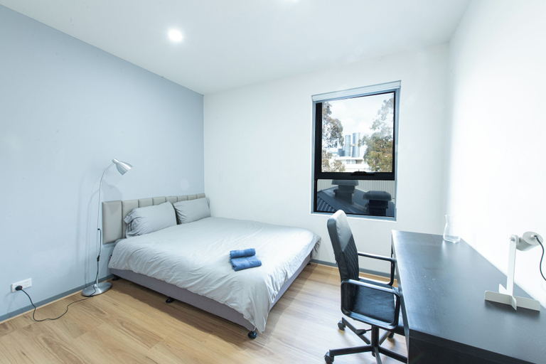 Bedroom 4, Melbourne Studio Apartments Hotel @ 138 Elgin Carlton, Melbourne