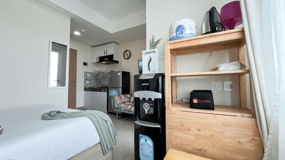 Bedroom, Homey And Best Deal Studio Apartment B Residence, Tangerang Selatan