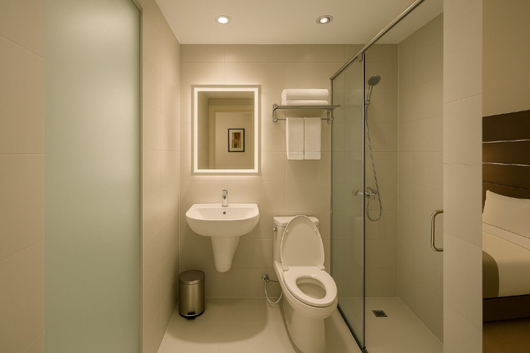 Bathroom 5, Eco Nest Signature Hotel, Đống Đa