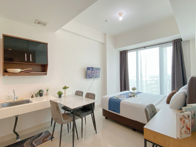 Bedroom, Spacious And Modern Studio Apartment Tree Park City Bsd, Tangerang Selatan