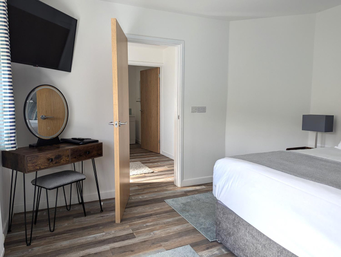 Bedroom 2, The Lodge by Cefn Tilla, Monmouthshire