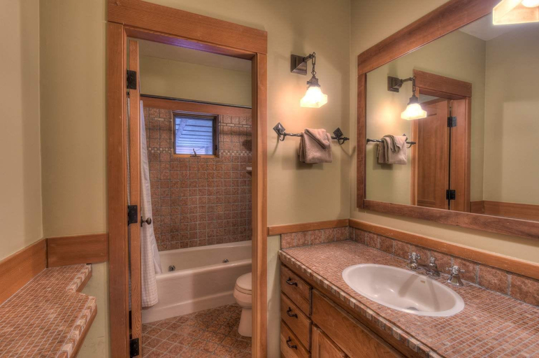 Bathroom 3, Luxury Northstar Palace w/ Hot Tub & Games, Placer