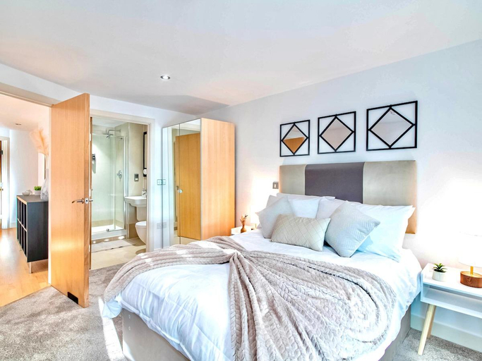 Bedroom 2, Leeds Dock Apartment, Leeds